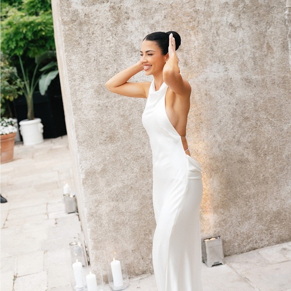 New Kate Willa Rachel Halter Gown AU Size 10 - Picture 4 of 10